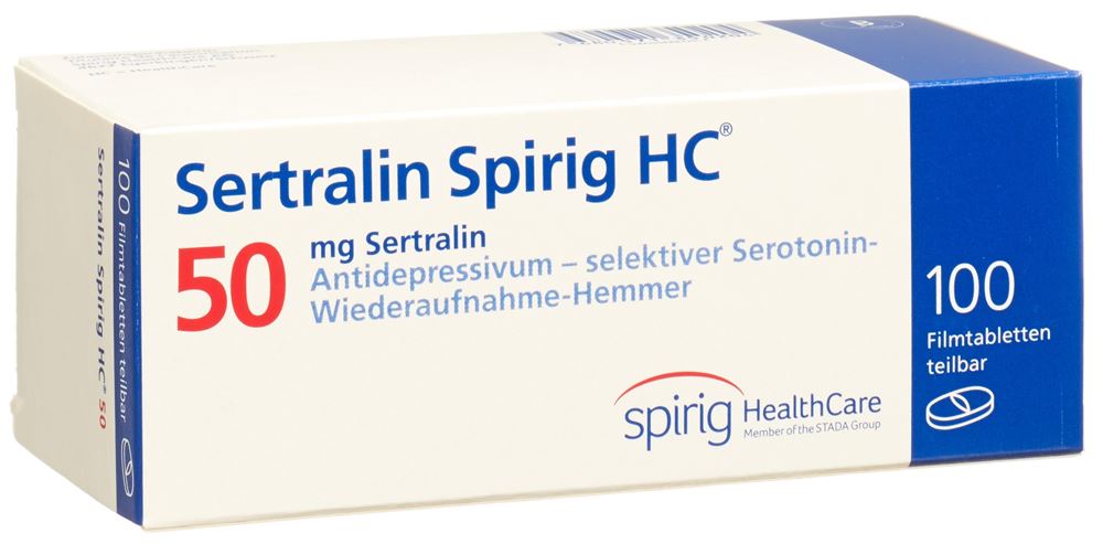 SERTRALINE Spirig HC cpr pell 50 mg 100 pce