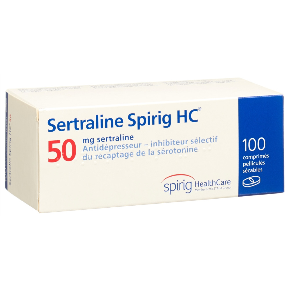 SERTRALINE Spirig HC cpr pell 50 mg 100 pce