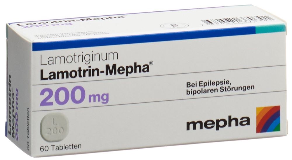 LAMOTRIN Mepha cpr disp 200 mg 60 pce