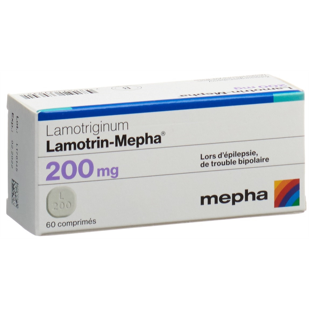 LAMOTRIN Mepha cpr disp 200 mg 60 pce