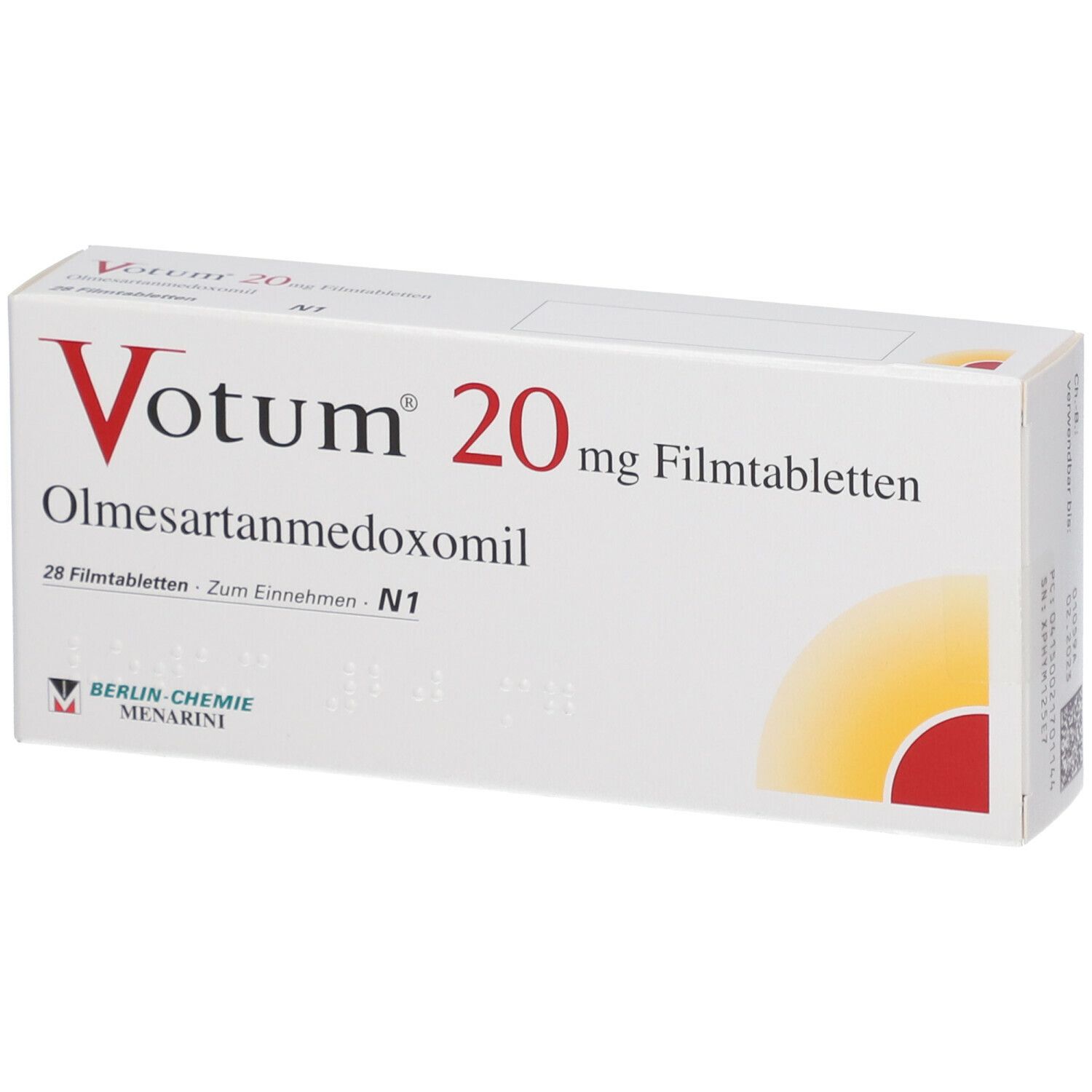 VOTUM cpr pell 20 mg 28 pce
