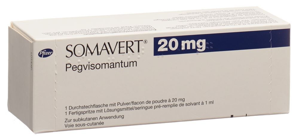 Somavert 20 mg, Pulver und Lösungsmittel zur Herstellung einer Injektionslösung