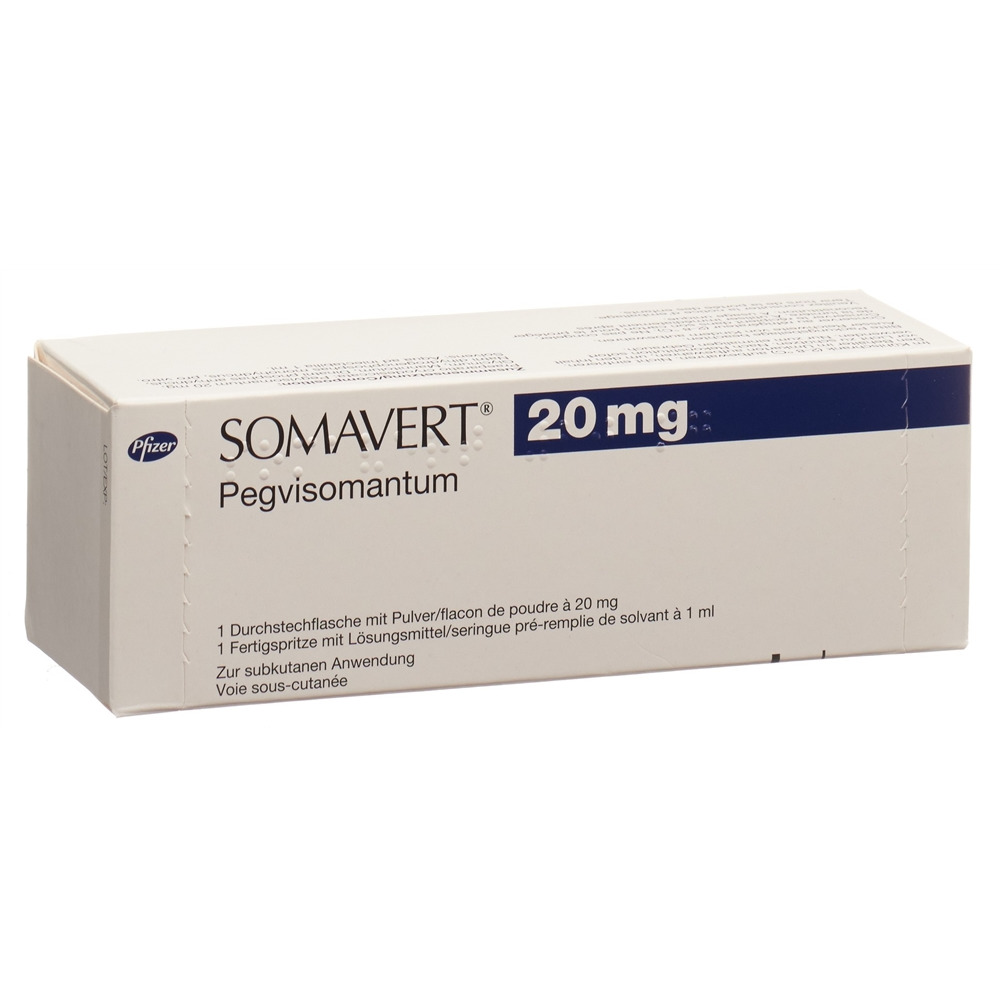 Somavert 20 mg, Pulver und Lösungsmittel zur Herstellung einer Injektionslösung