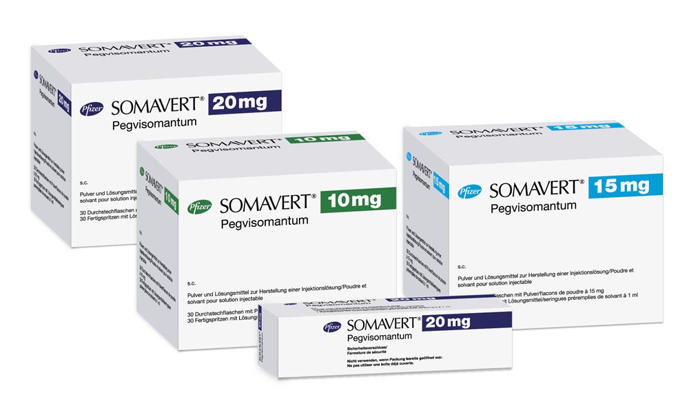 Somavert 20 mg, Pulver und Lösungsmittel zur Herstellung einer Injektionslösung