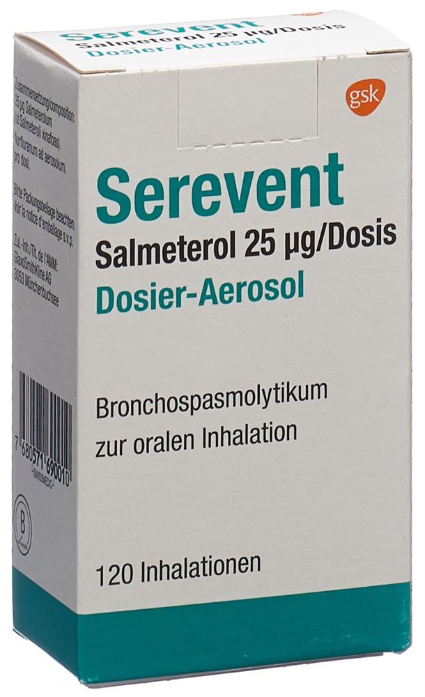 SEREVENT aéros doseur 25 mcg 120 dos