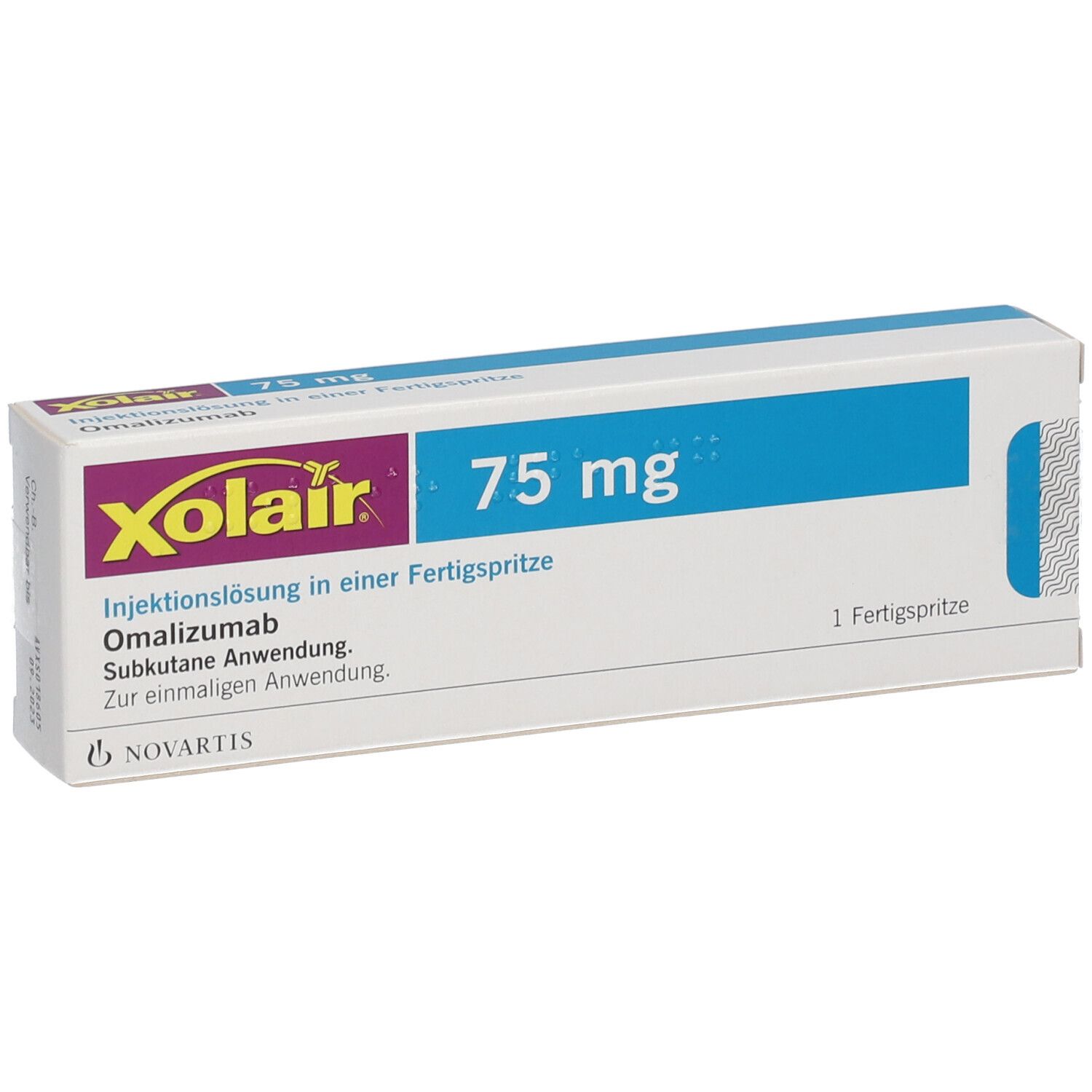 Xolair 75 mg, Pulver und Lösungsmittel zur Herstellung einer Injektionslösung