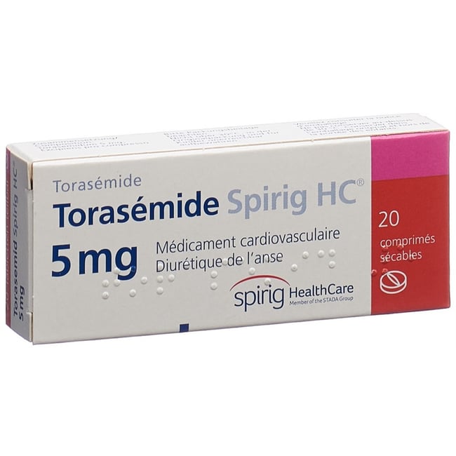 Torasémide Spirig HC, cpr 5 mg , 20 pce
