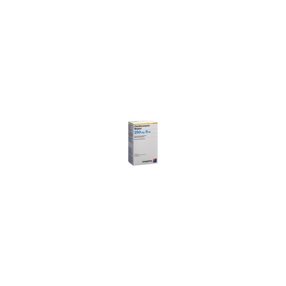 CLARITHROMYCIN Mepha gran 250 mg/5ml p susp 100 ml
