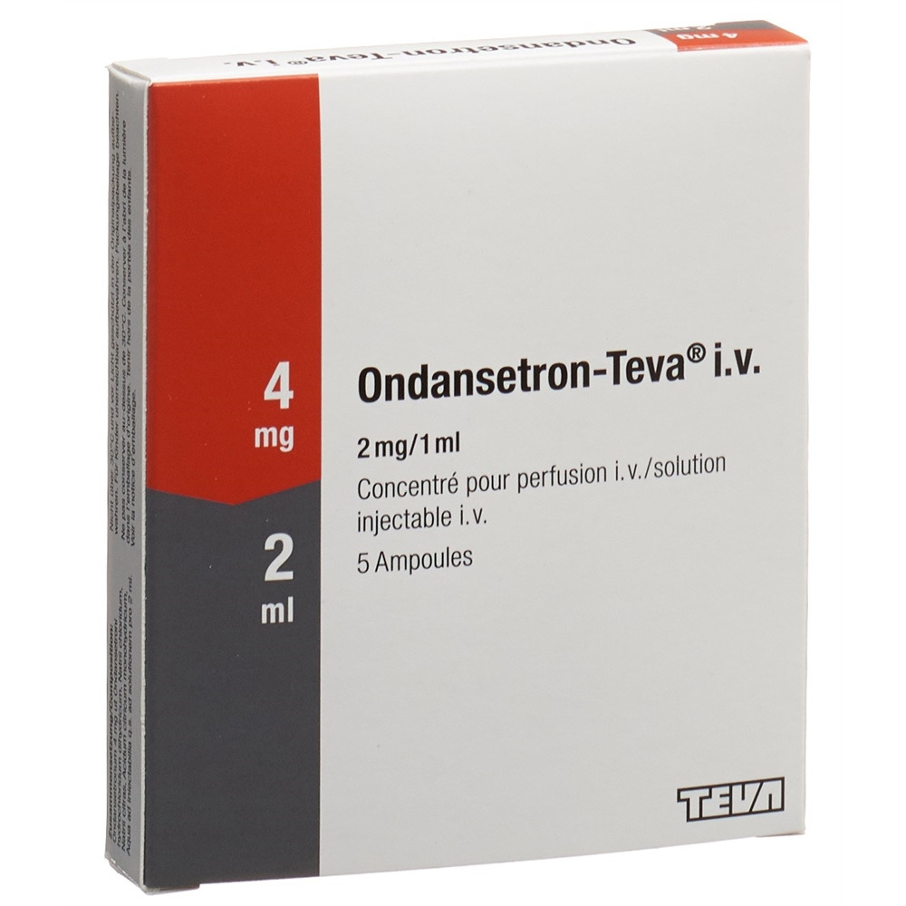 ONDANSETRON Teva conc perf 4 mg/2ml 5 amp 2 ml