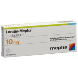 Loratin-Mepha 10, cpr 10 mg, 14 pce