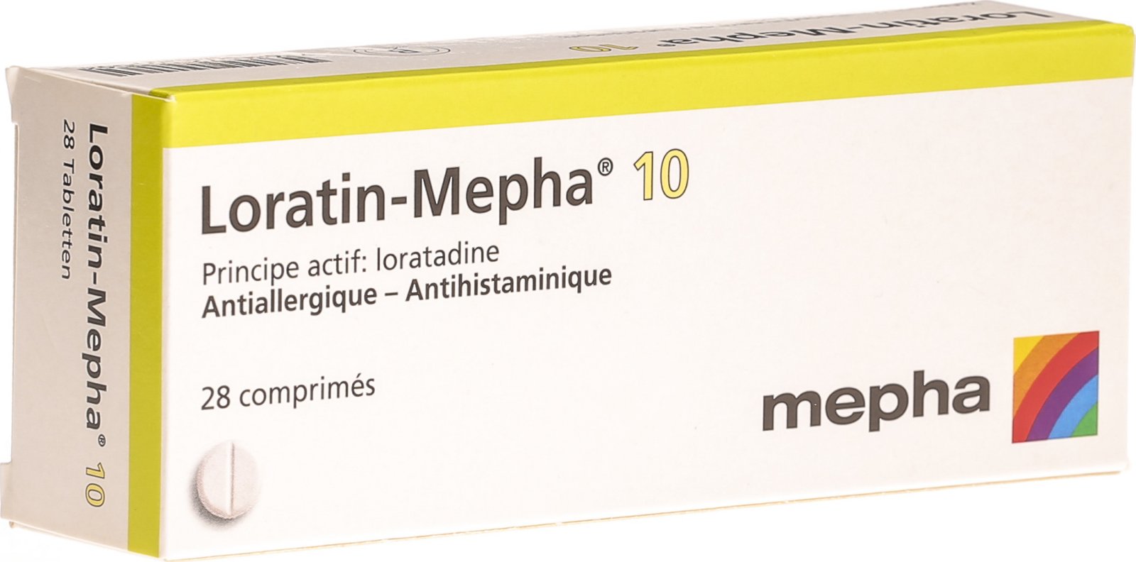 Loratin-Mepha 10, cpr 10 mg, 42 pce