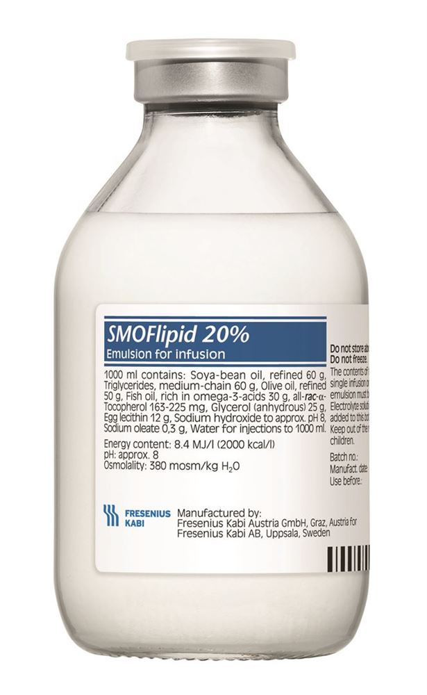 SMOFLIPID Emulsion pour perfusion 20% 10 x 100ml