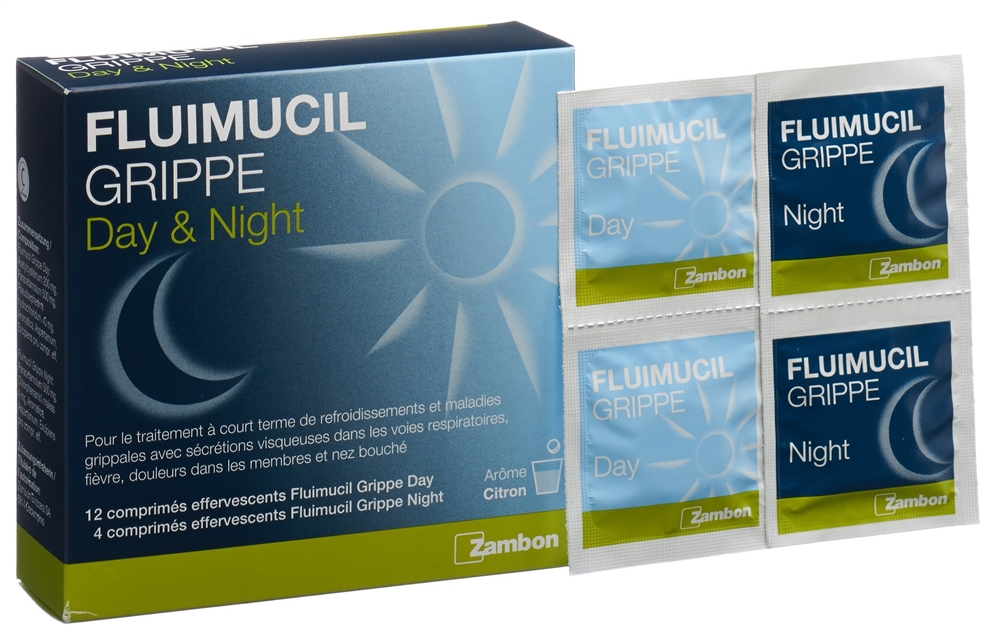 Fluimucil Grippe Day & Night, compresse effervescenti