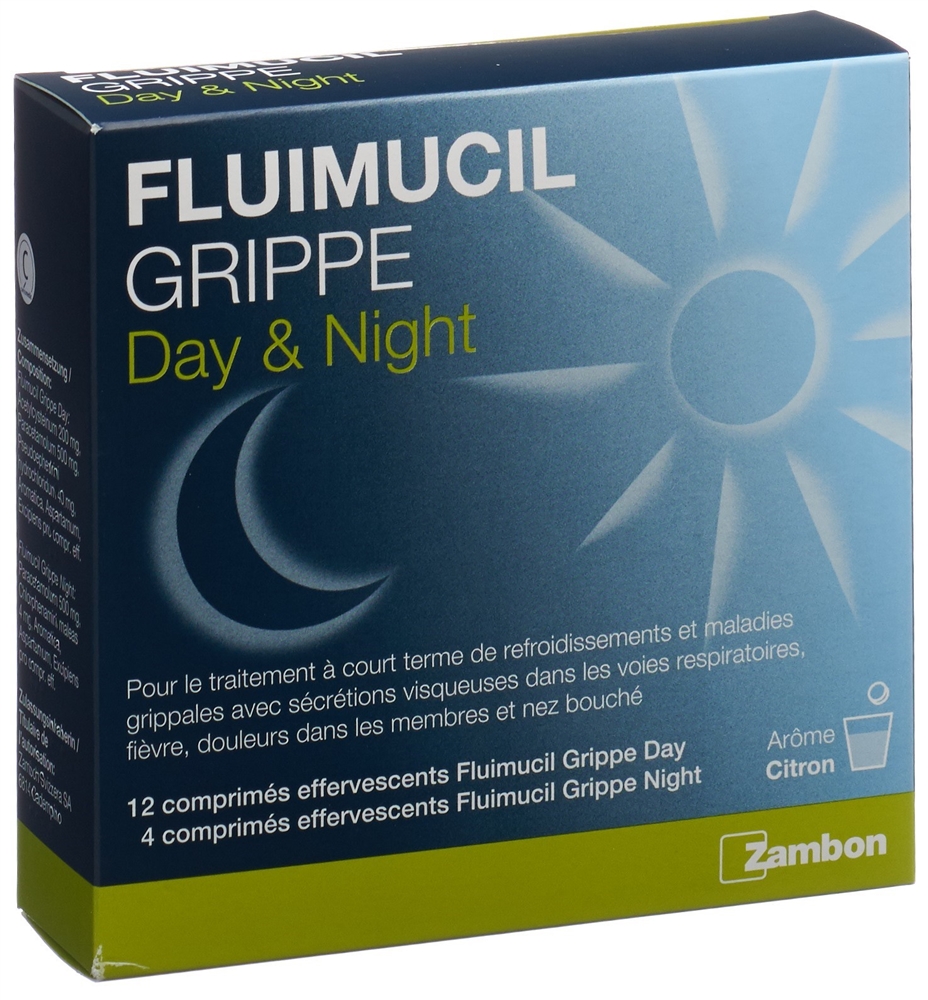 Fluimucil Grippe Day & Night, compresse effervescenti