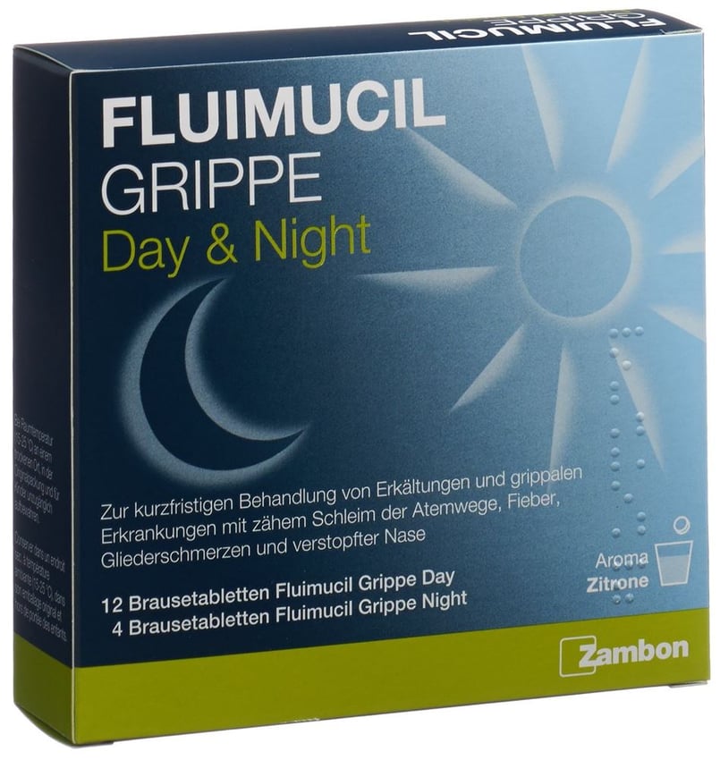 Fluimucil Grippe Day & Night, compresse effervescenti