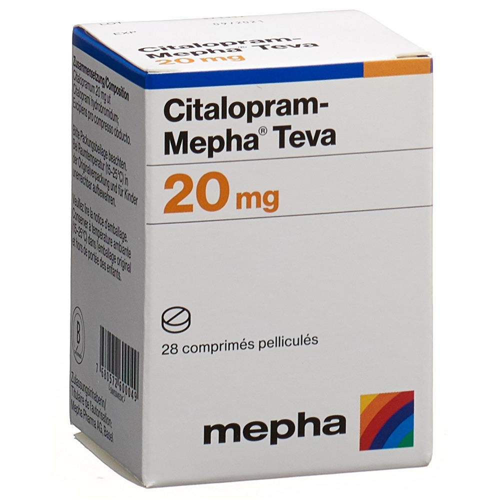 Citalopram-Mepha Teva 20 mg, Filmtabletten