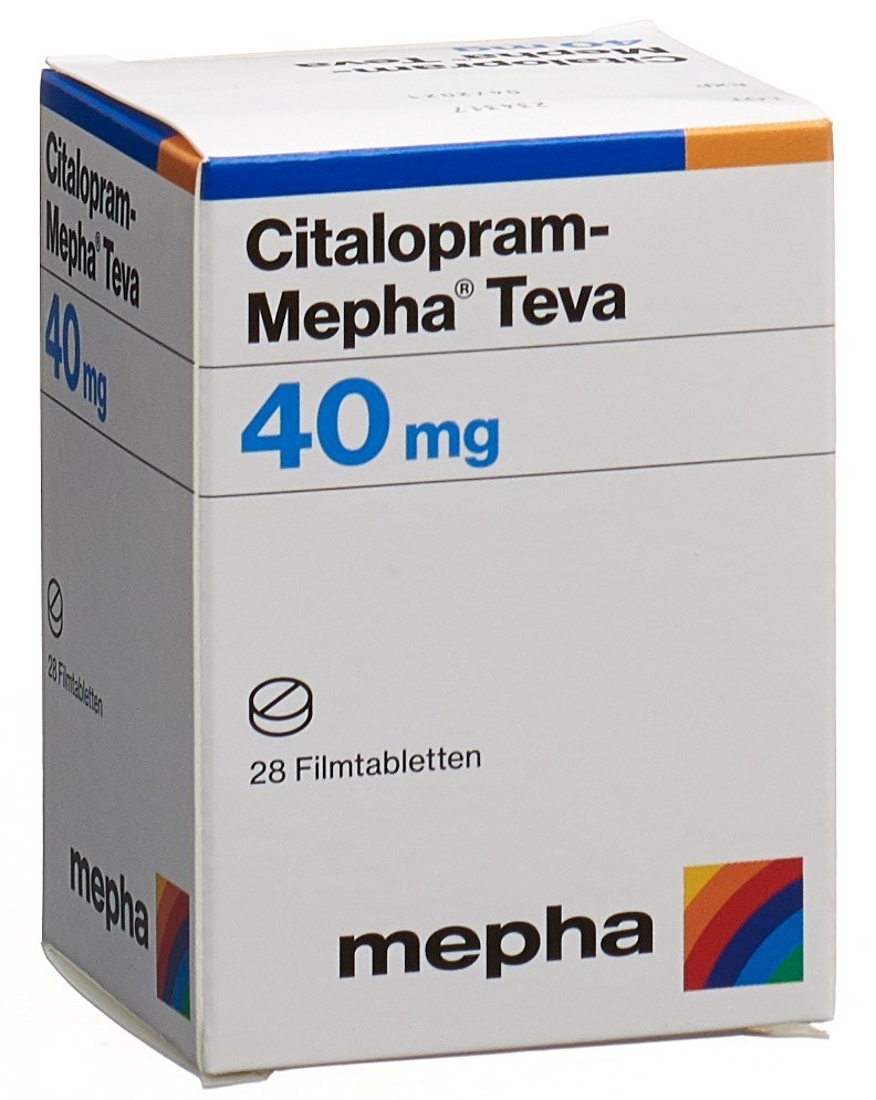 CITALOPRAM Mepha Teva cpr pell 40 mg bte 28 pce