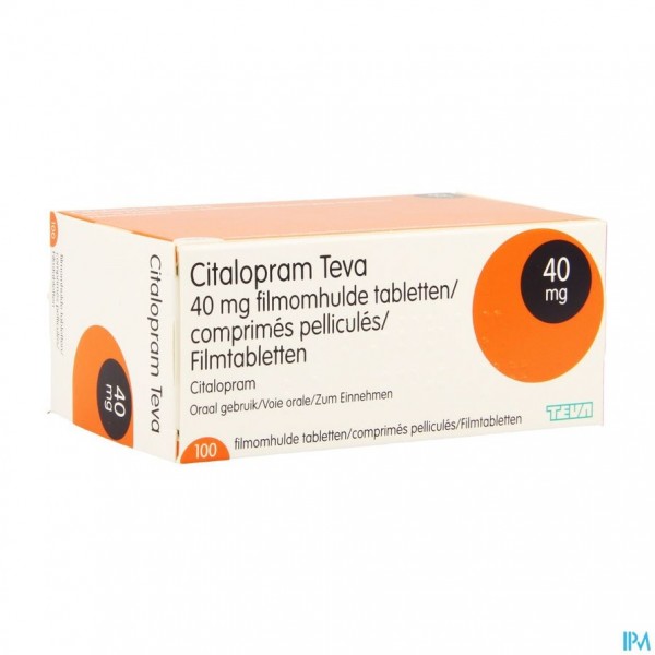 CITALOPRAM Mepha Teva cpr pell 40 mg bte 100 pce