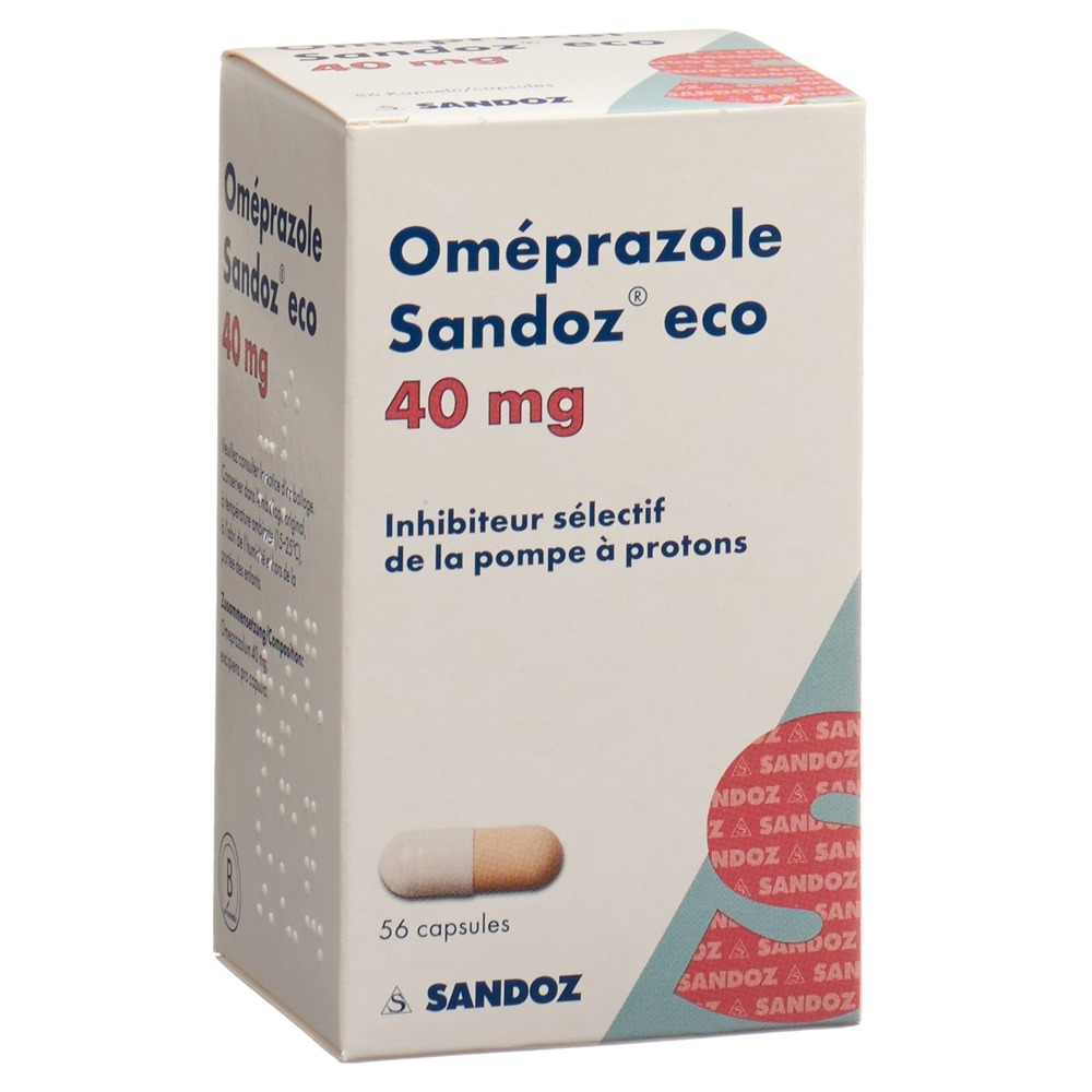 OMEPRAZOLE Sandoz eco caps 40 mg bte 56 pce