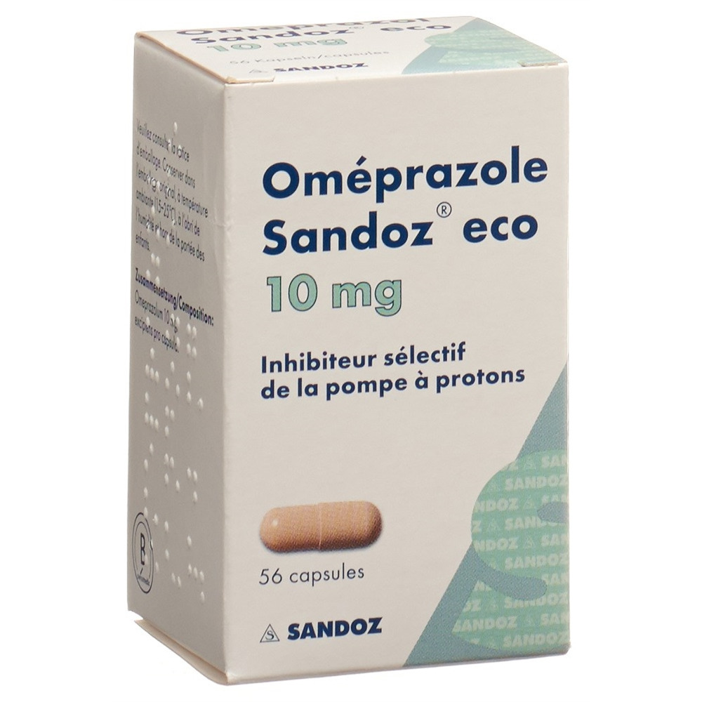 OMEPRAZOLE Sandoz eco caps 10 mg bte 56 pce