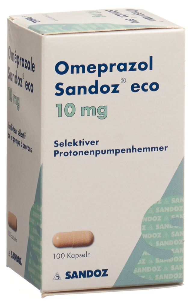 OMEPRAZOLE Sandoz eco caps 10 mg bte 100 pce