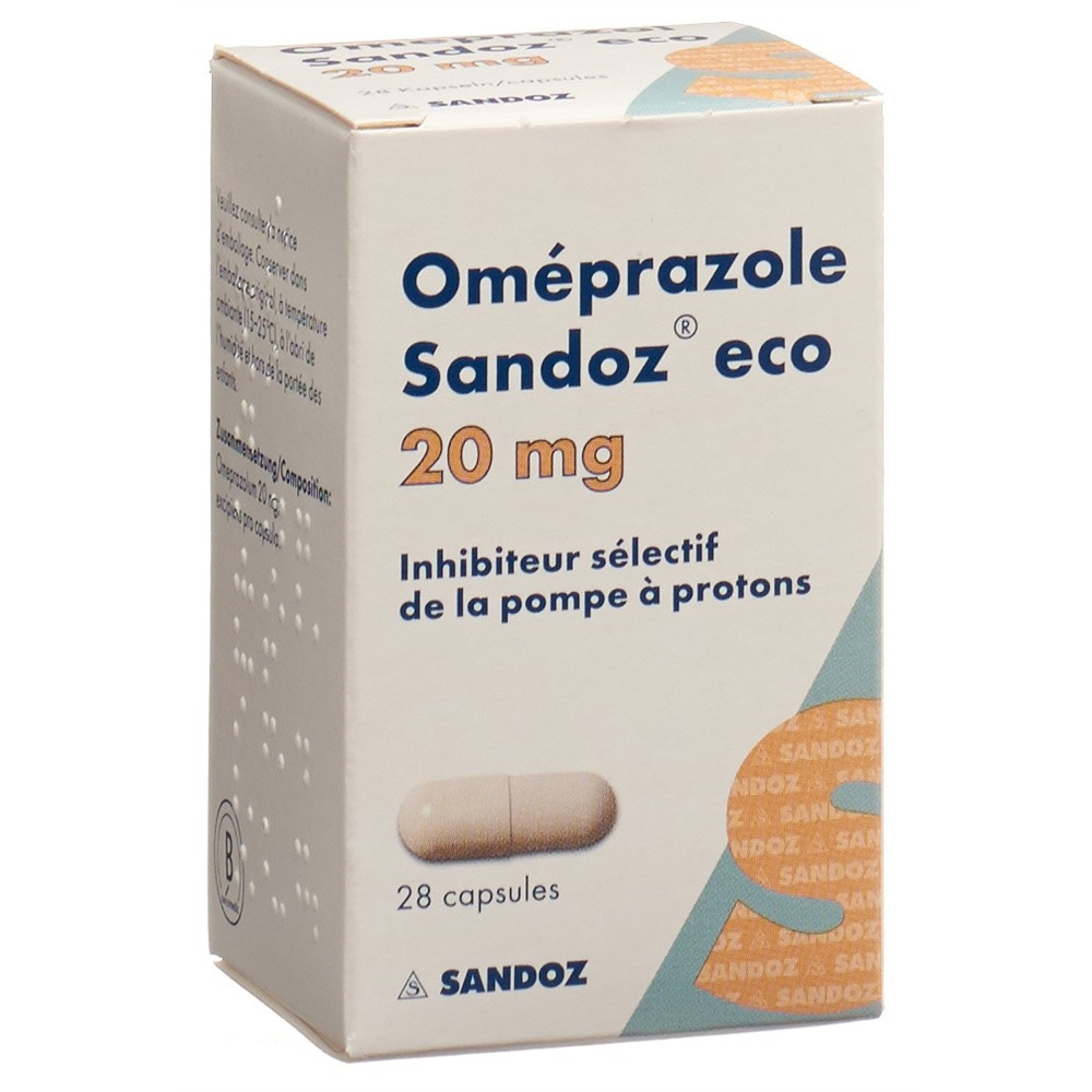 OMEPRAZOLE Sandoz eco caps 20 mg bte 28 pce