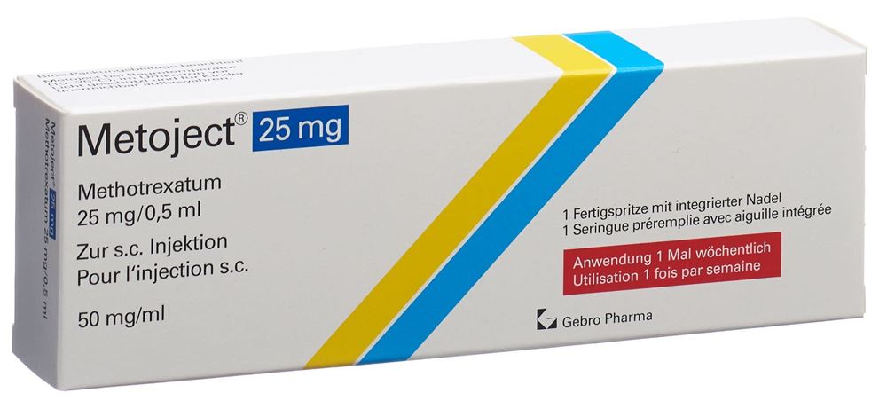 METOJECT sol inj 25 mg/0.5ml ser pré