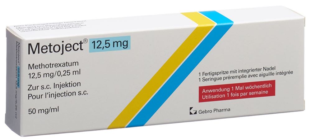 METOJECT sol inj 12.5 mg/0.25ml ser pré