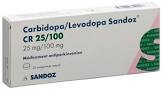 CARBIDO/LEVODO Sandoz CR cpr ret 25/100mg 30 pce