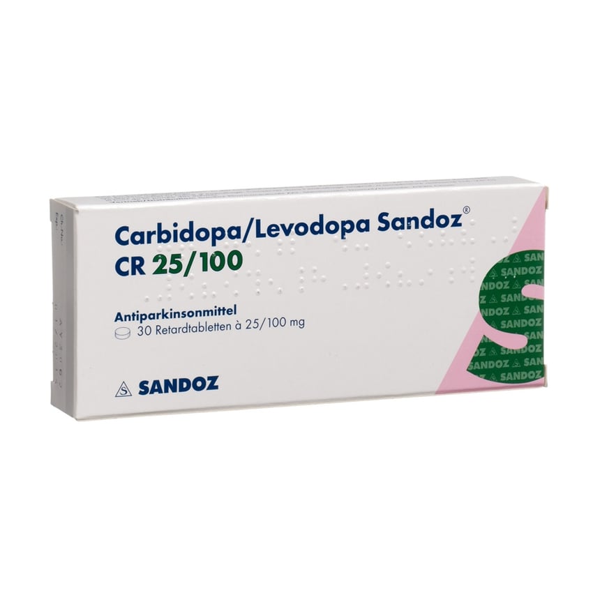CARBIDO/LEVODO Sandoz CR cpr ret 25/100mg 30 pce