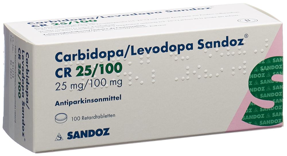 Carbidopa/Levodopa Sandoz CR 25/100, Retardtabletten