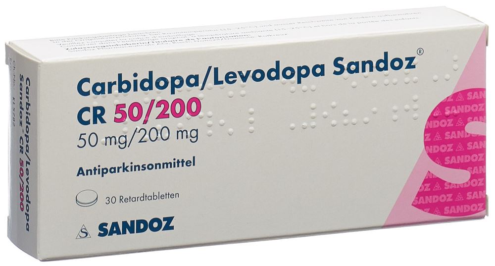 Carbidopa/Levodopa Sandoz CR 50/200, Retardtabletten