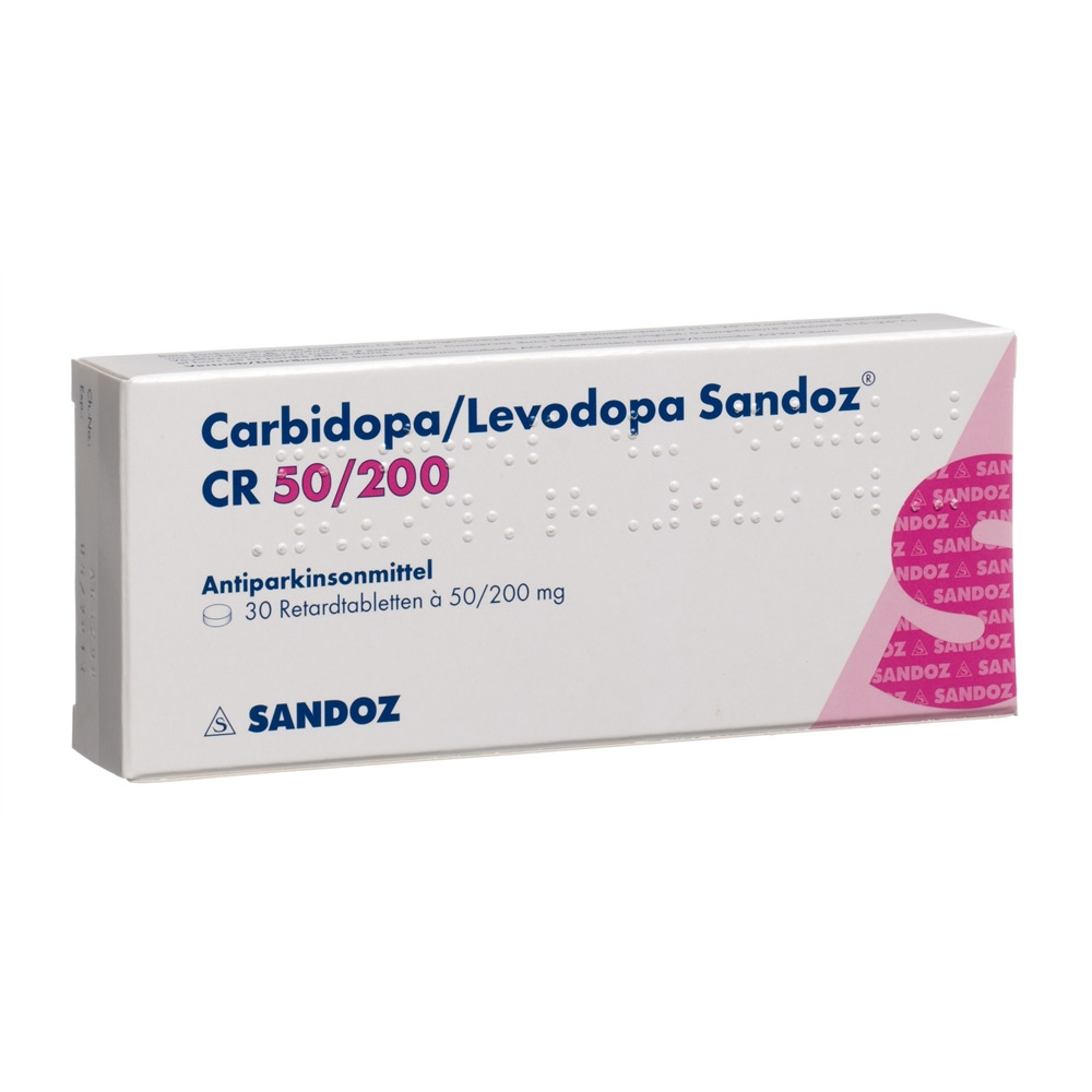 CARBIDO/LEVODO Sandoz CR cpr ret 50/200mg 30 pce