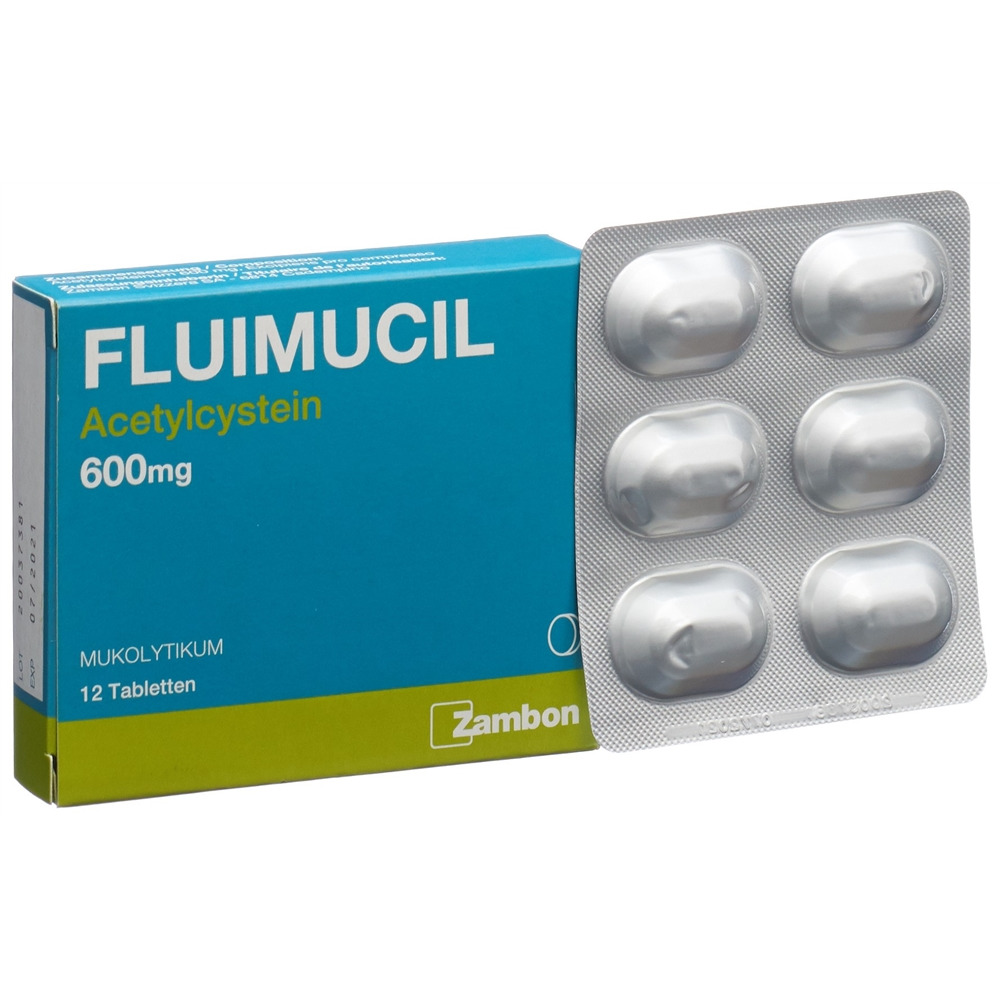 FLUIMUCIL cpr 600 mg (D) 12 pce