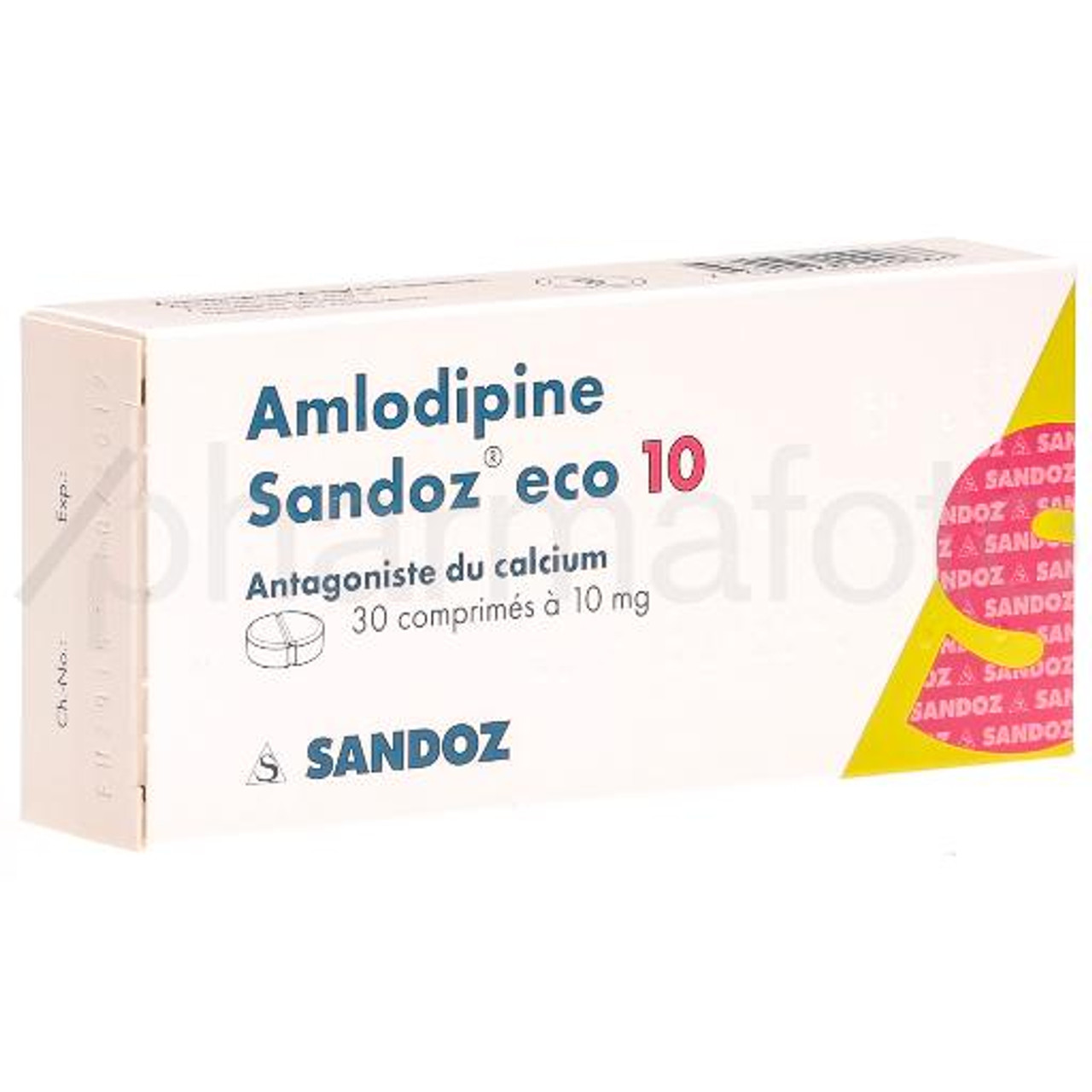 AMLODIPINE Sandoz eco cpr 10 mg 30 pce