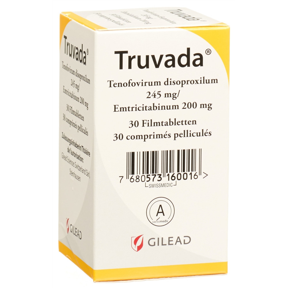 TRUVADA cpr pell 245mg/200mg bte 30 pce