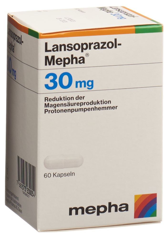 LANSOPRAZOL Mepha caps 30 mg bte 60 pce