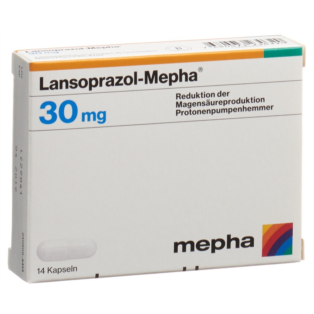 LANSOPRAZOL Mepha caps 30 mg bte 60 pce