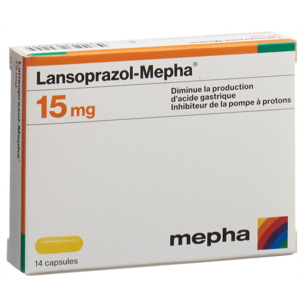 LANSOPRAZOL Mepha caps 15 mg 14 pce