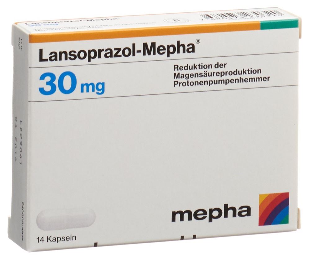 LANSOPRAZOL Mepha caps 30 mg 14 pce