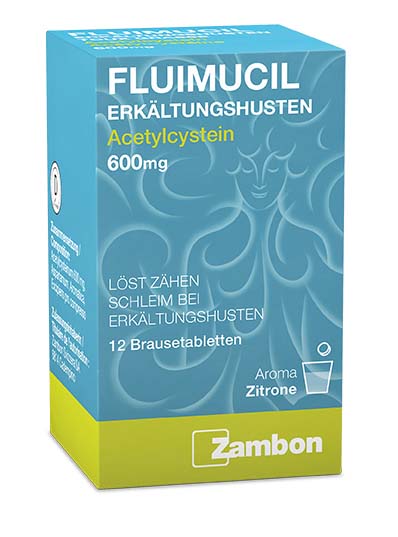 FLUIMUCIL toux grasse cpr eff 600 mg 12 pce