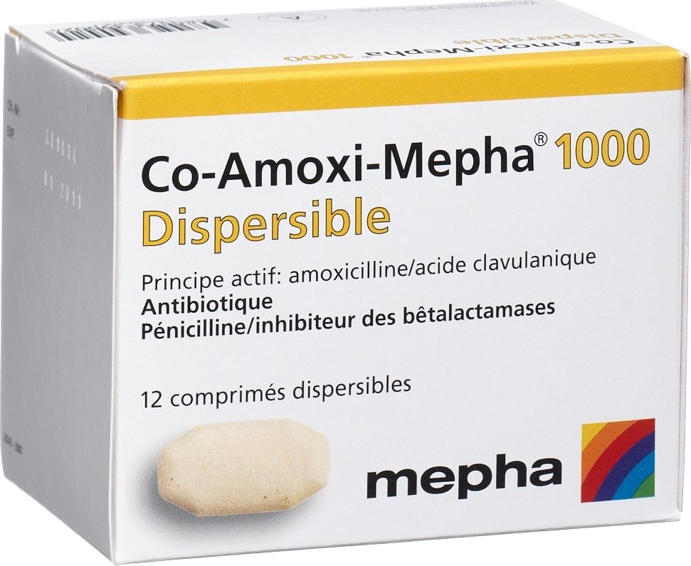 Co-Amoxi-Mepha 1000 Dispersible, dispergierbare Tabletten