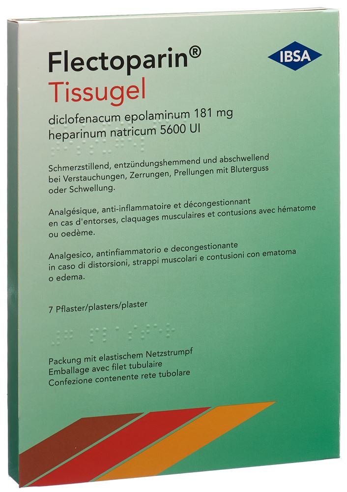 Flectoparin Tissugel, cerotto medicato