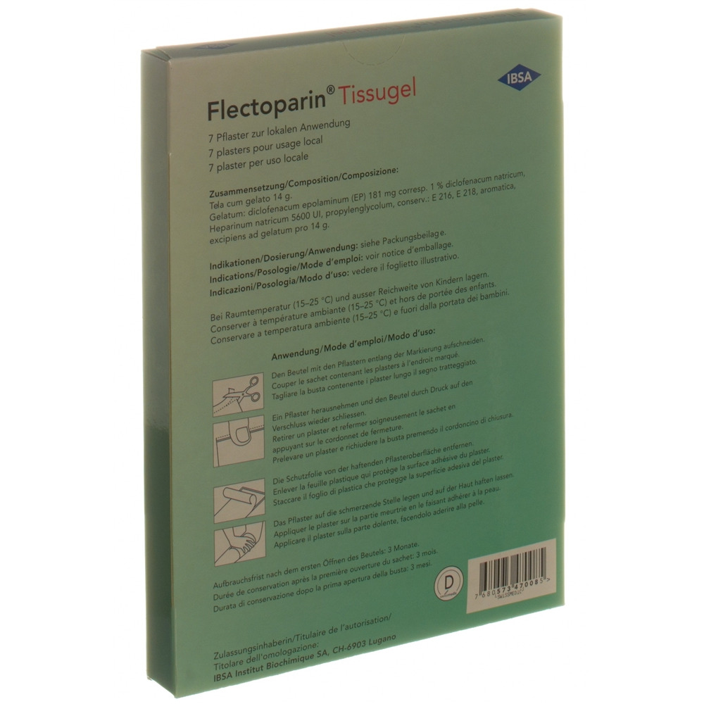 Flectoparin Tissugel, cerotto medicato
