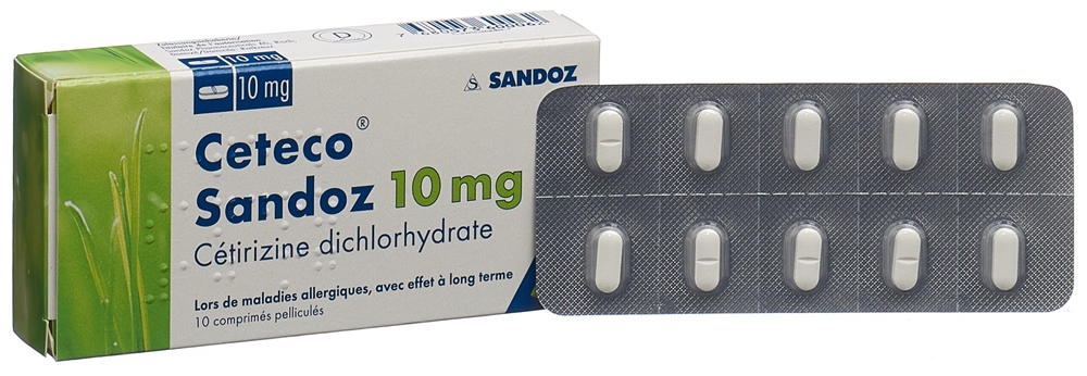 CETECO Sandoz cpr pell 10 mg 10 pce
