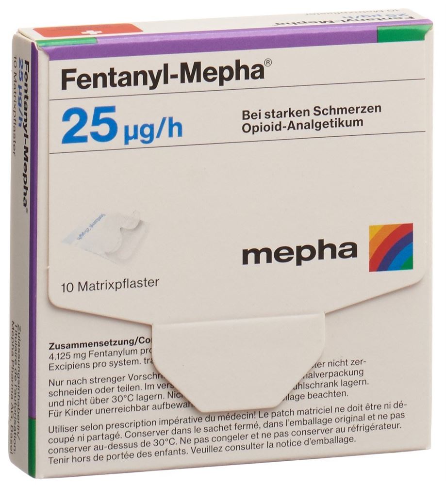 Fentanyl-Mepha 25, transdermale Pflaster