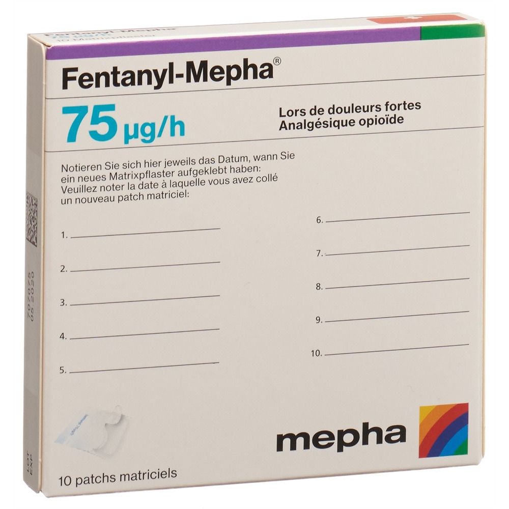 Fentanyl-Mepha 75, transdermale Pflaster