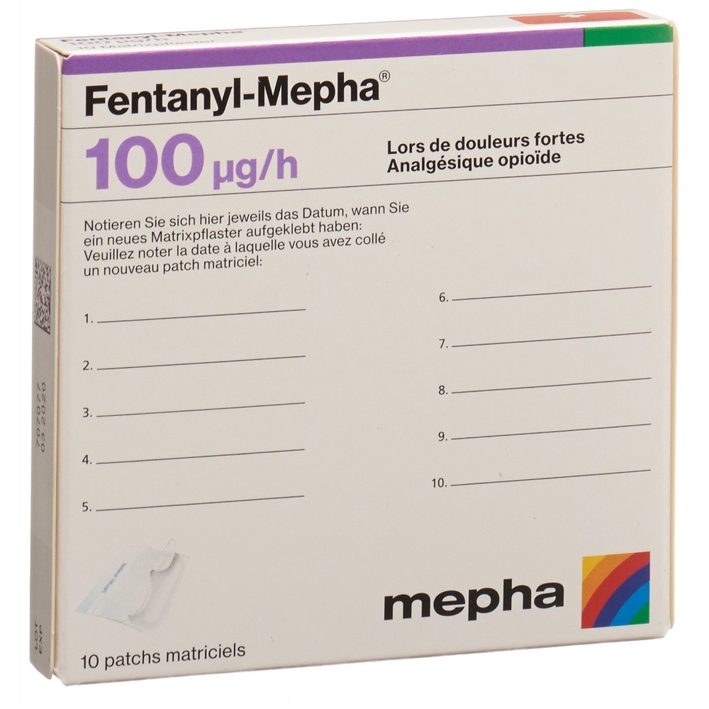 Fentanyl-Mepha 100, transdermale Pflaster