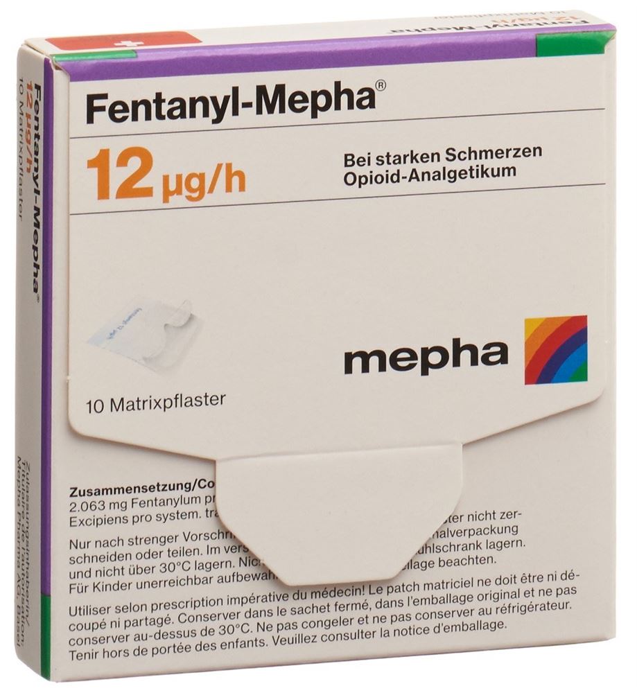 FENTANYL Mepha patch mat 12 mcg/h 10 pce