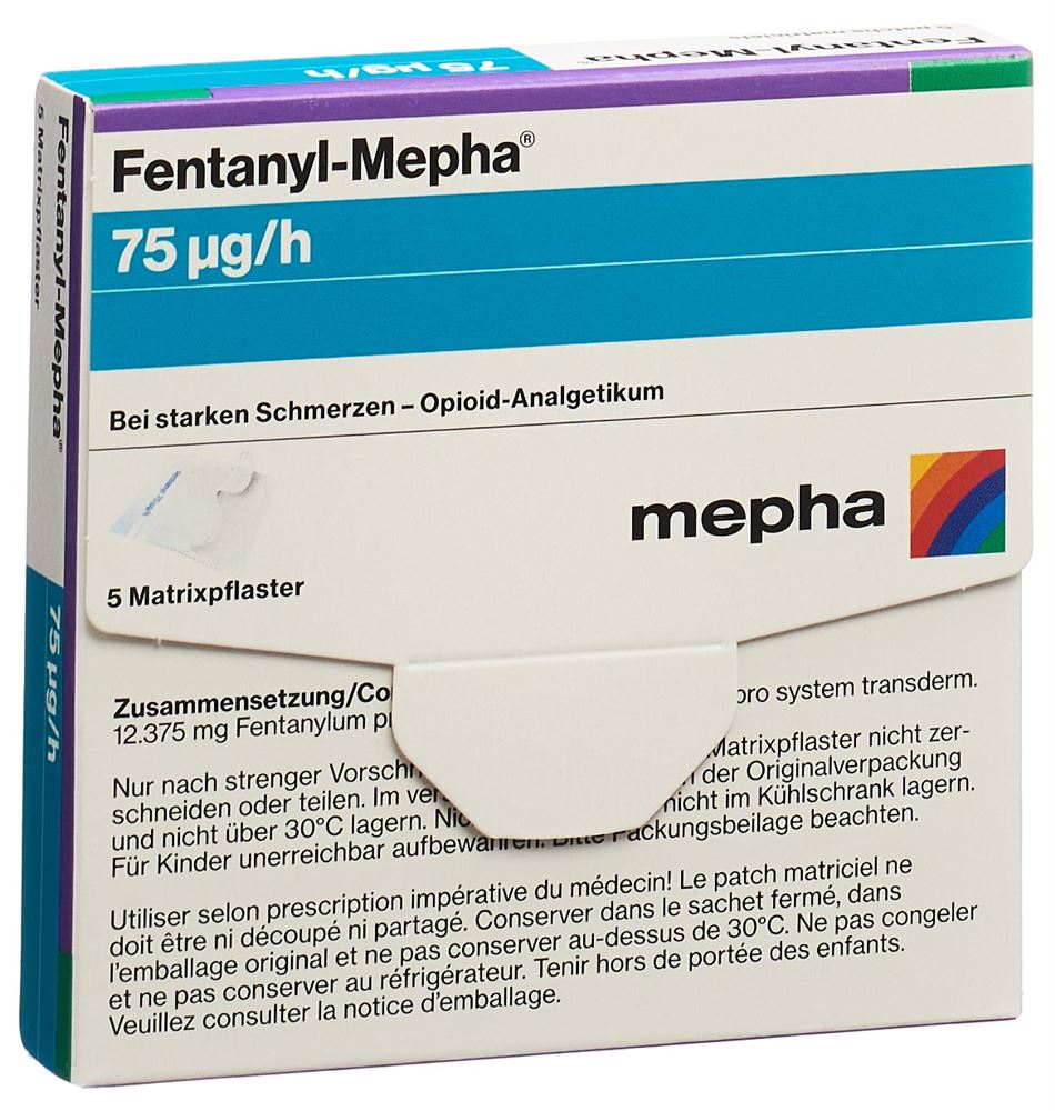 Fentanyl-Mepha 75, transdermale Pflaster
